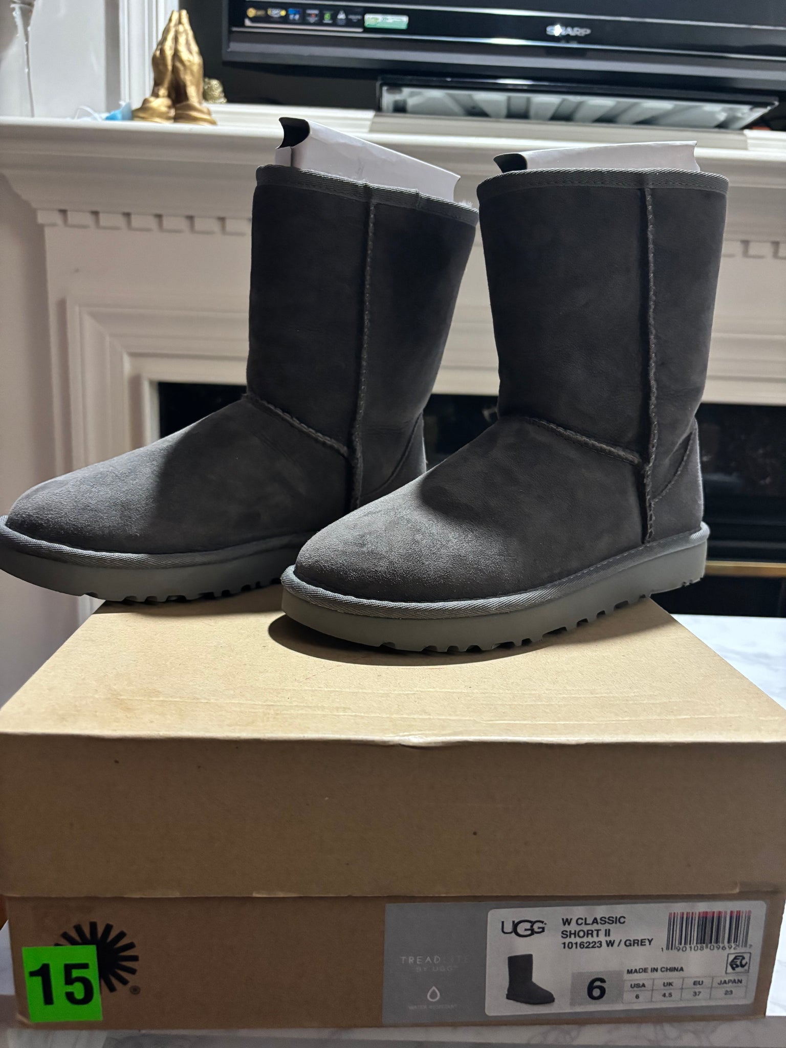 Grey UGG boots